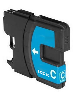 Ink Cartridge Cyan compatible for Brother LC-221C, 4 ml, 260 pages