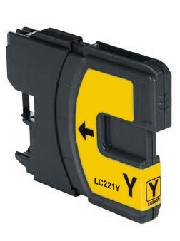 Ink Cartridge Yellow compatible for Brother LC-221Y, 4 ml, 260 pages