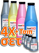 Refill Toner Komplettset 4 Farben +4Chip für Samsung ProXpress C3010, C3060, CLT-503L/ELS