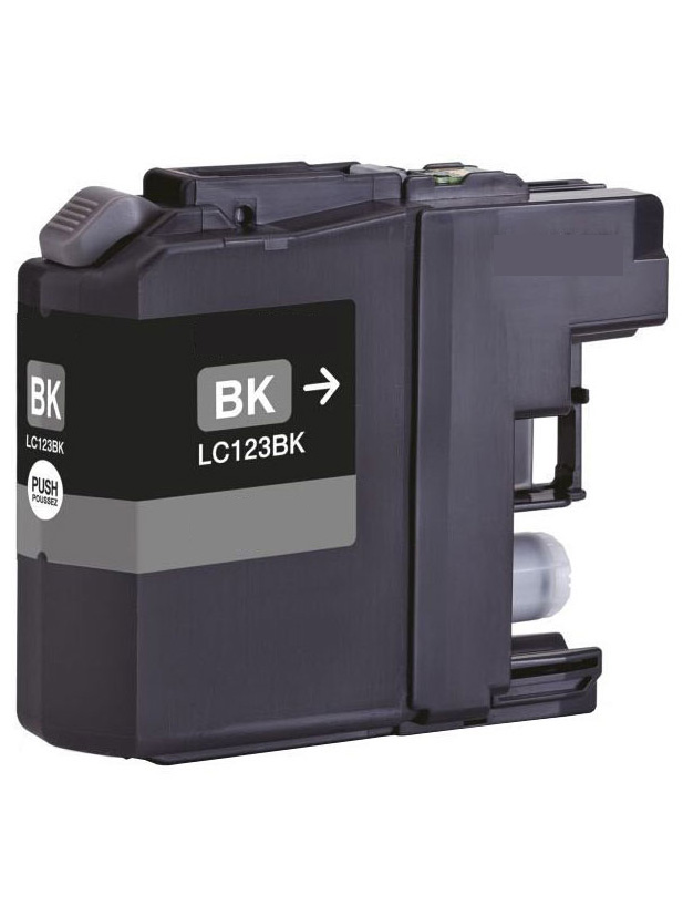 Ink Cartridge Black compatible for Brother LC-127XLBK, 30 ml