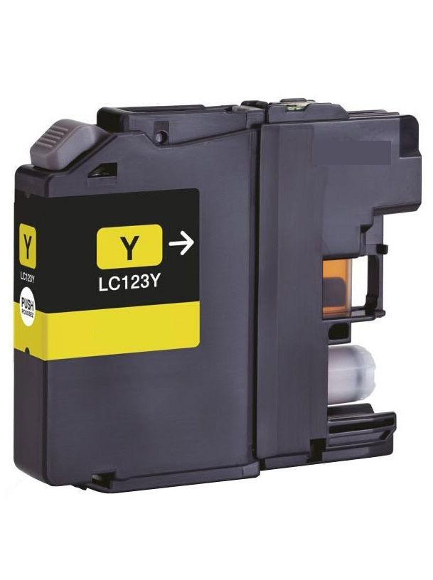 Ink Cartridge Yellow compatible for Brother LC-125XLY, 15 ml