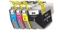 Cartucce di inchiostro SET-4 colori compatibile per Brother LC-3217