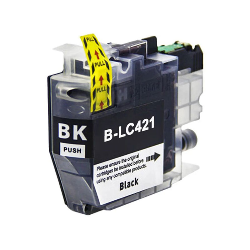 Ink Cartridge Black compatible for Brother LC-421BK, 200 pages
