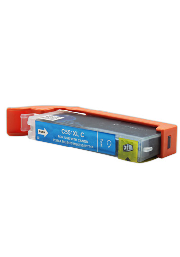 Tintenpatrone Cyan kompatibel für Canon CLI-551C XL 12 ml