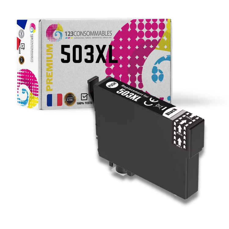 Tintenpatrone Schwarz kompatibel für Epson 503XL / C13T09R14010, 550 seiten