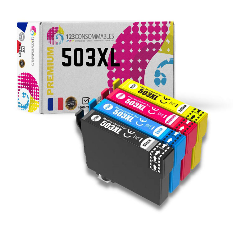 Ink Cartridge Set-4 compatible for Epson 503XL / C13T09R64010
