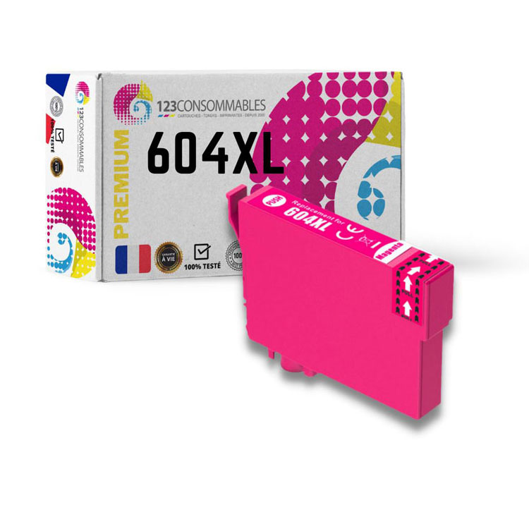 Ink Cartridge Magenta compatible for Epson 604XL / C13T10H34010, 350 pages