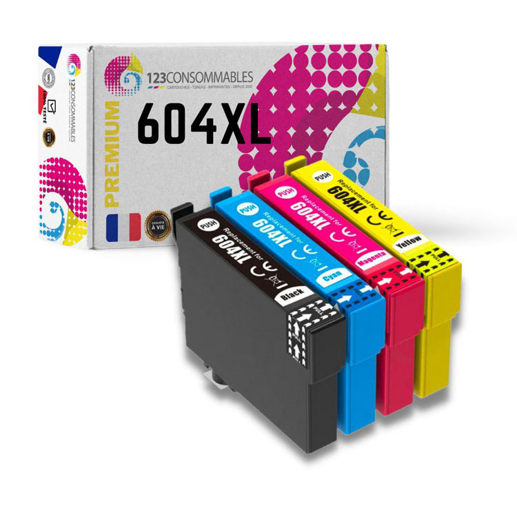 Tintenpatronen Set-4 kompatibel für Epson 604XL / C13T10H64010