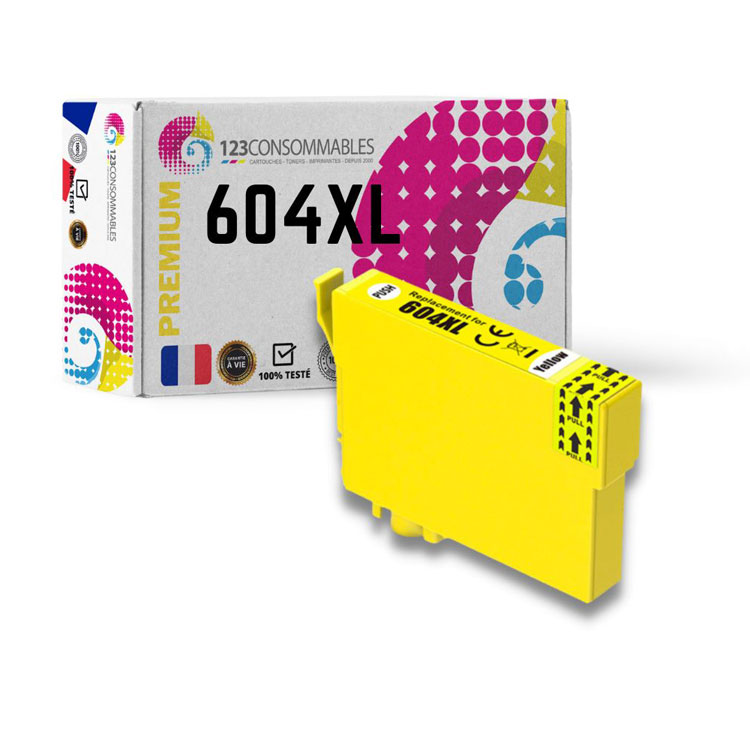 Tintenpatrone Gelb kompatibel für Epson 604XL / C13T10H44010, 350 seiten