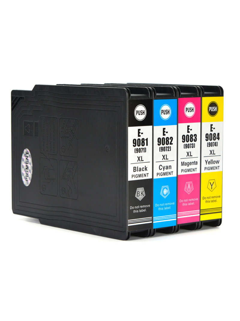 Cartucce di inchiostro SET-4 colori compatibile per Epson T9071 72 73 74 Multipack