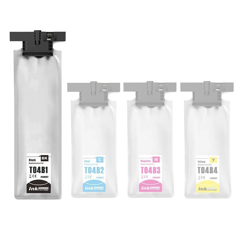 Ink Bottle Black compatible for Epson WorkForce Pro WF-C8190, C8610, C8690, T04B1 / C13T04B140, 100 ml