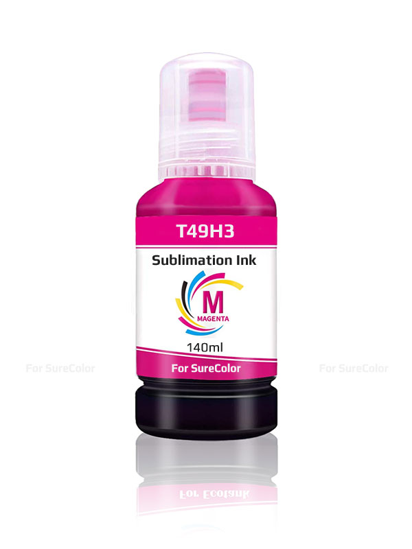 Inchiostro Dye Sublimation Magenta compatibile con Epson SureColor, EcoTank, Workforce, 140 ml