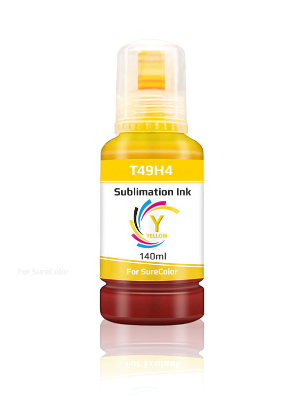 Dye Sublimation Ink Yellow compatible for Epson SureColor, EcoTank, Workforce, 140 ml