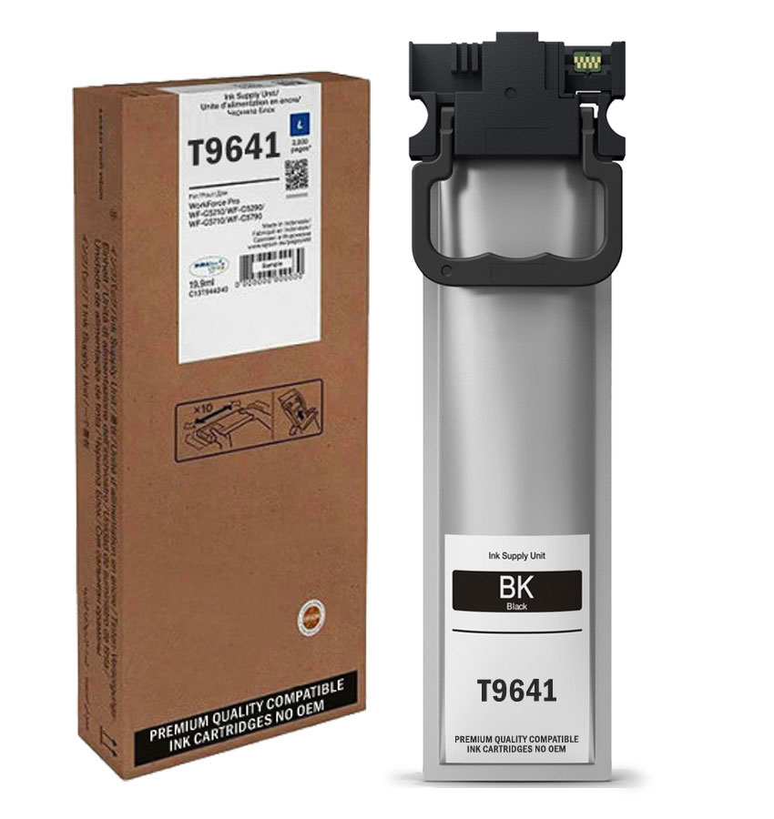 Μελάνι Μαύρο Συμβατό με Epson T9641 / C13T964140, 100 ml