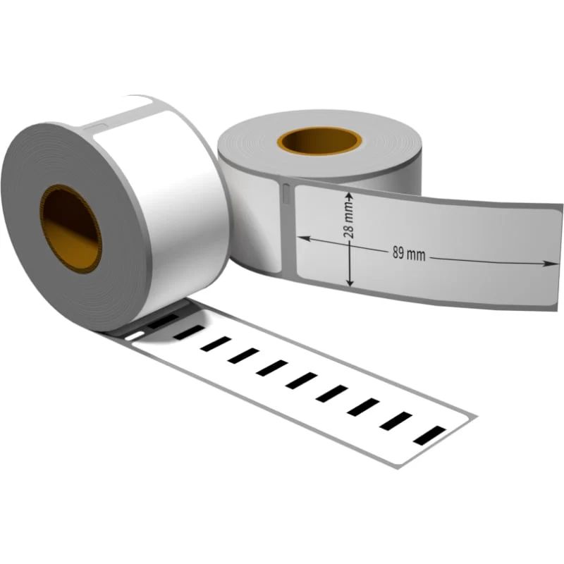 Roll Labels Compatibel for Dymo 99010 / S0722370 (28mm×89mm, 260 Labels White)