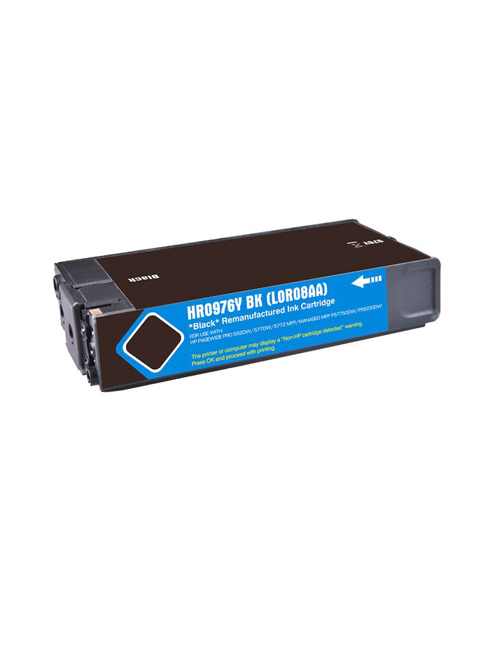 Tintenpatrone Schwarz kompatibel für HP 976Y, L0R08A, 460 ml, 25.000 seiten