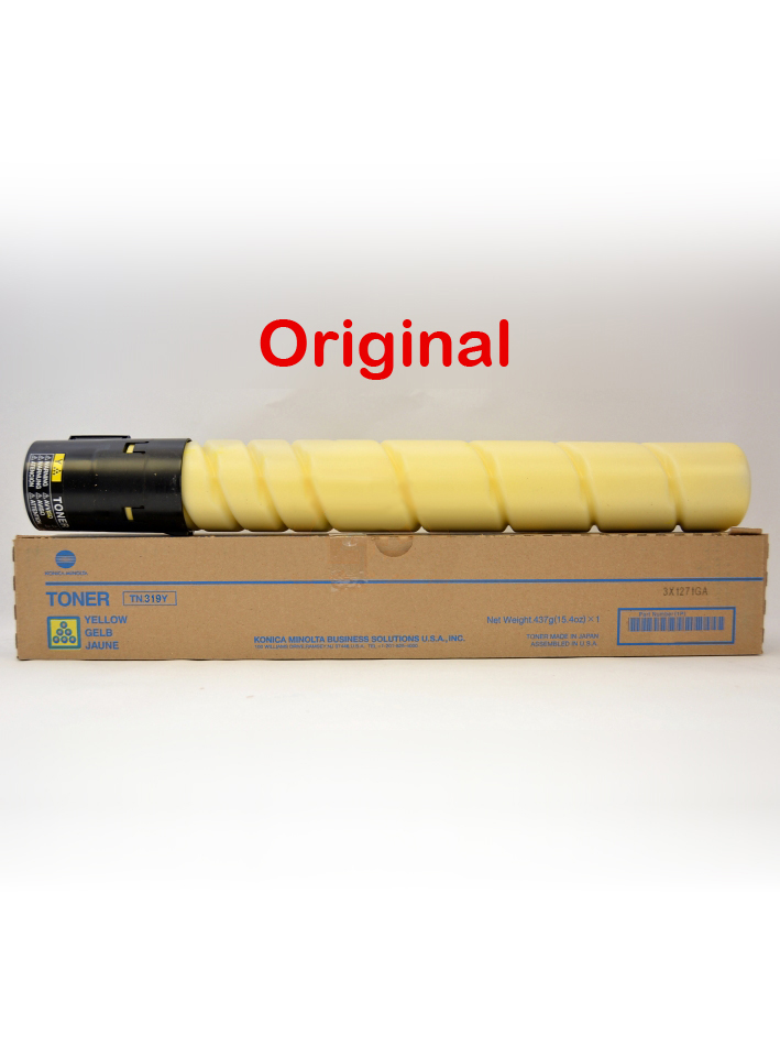 Original Toner Yellow Konica Minolta Bizhub C360, TN319Y, A11G230