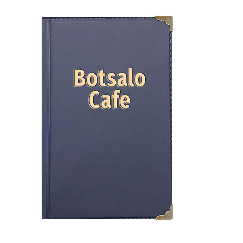 Speisekartenmappe / Menükarte für Bistro/Café 18,5x28,5 (6 Klarsichthüllen)