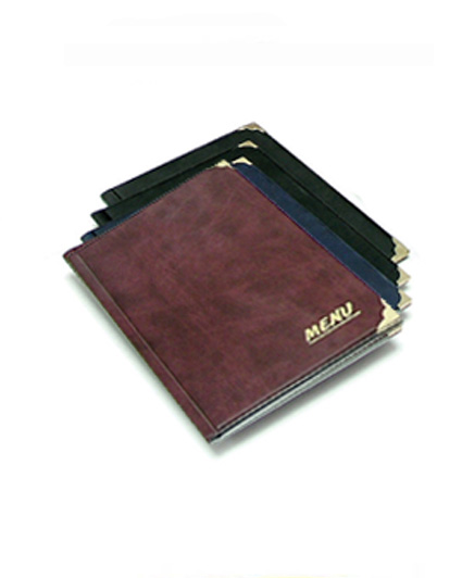 MENU folder / MENU holder for Restaurants and Bistros A5plus 20x25 (2 Punched pockets)