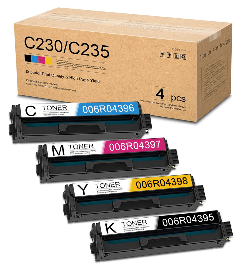 Set 4 Toner Compatible for Xerox C230, C235 (MEA)